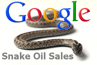 Google's Snake Oil Sales